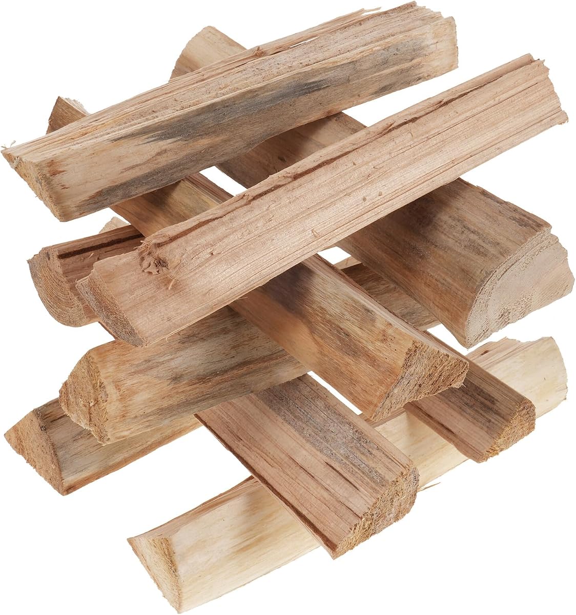 10 Piezas Leña Seca al Horno Madera de Pino Carbonizado para Chimenea Horno de Pizza y Fogatas Troncos para Cocinar y Barbacoa Exteriores
