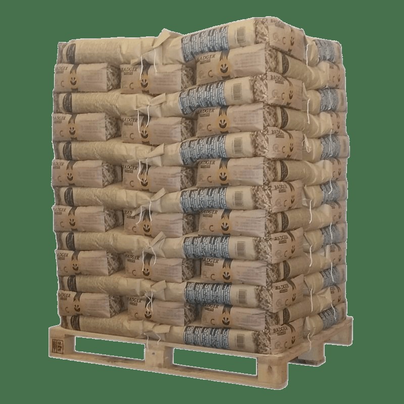 BADGER Palet de pellets – 65 Sacos à 15 kg