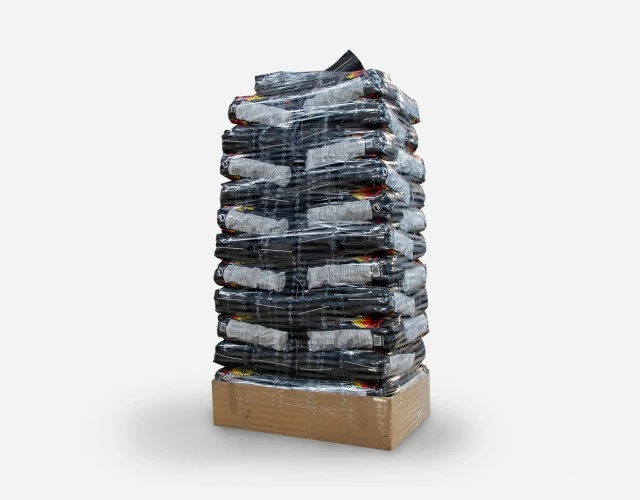 Briquetas de carbón 10 kg. Palet de 75 sacos.
