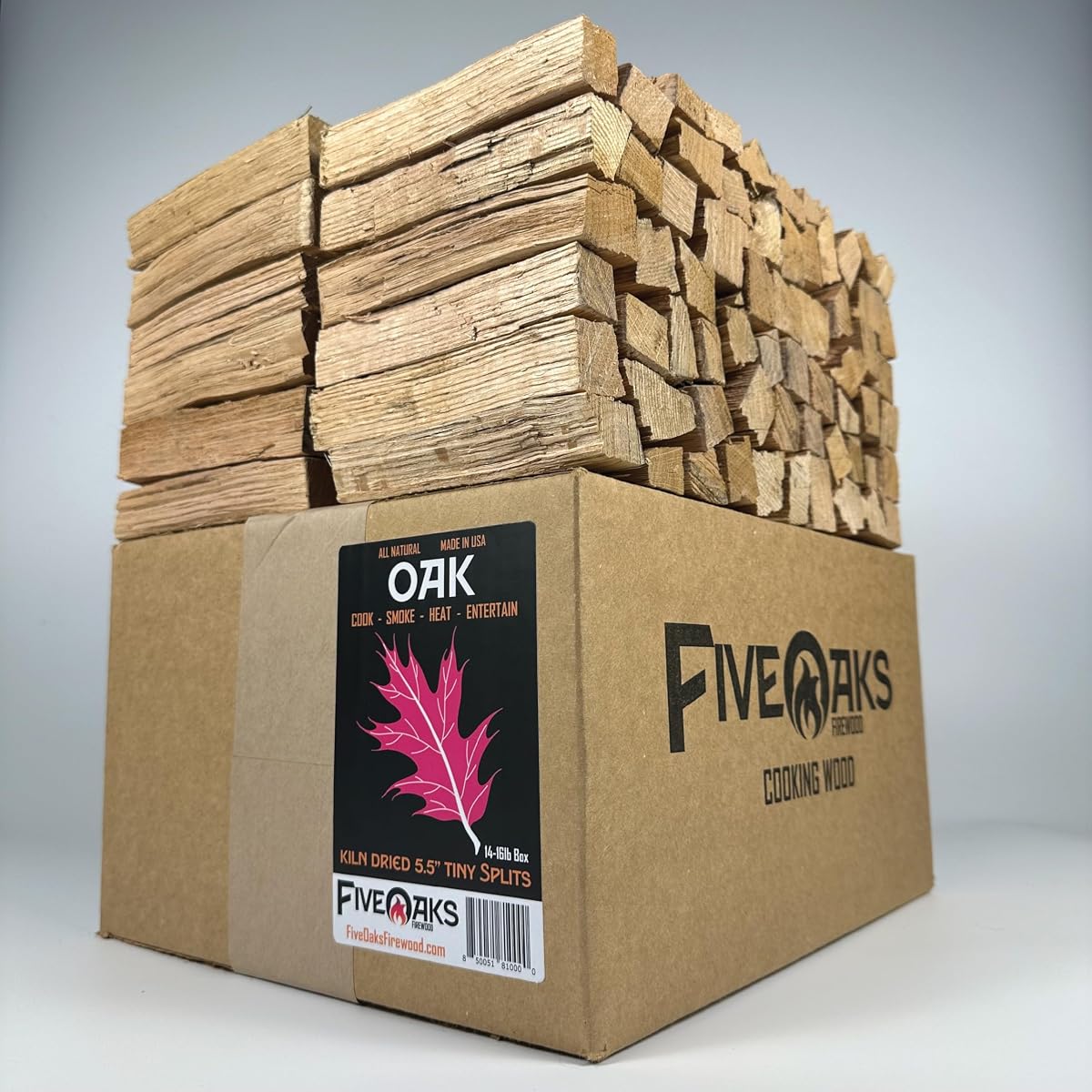 Horno de pizza de leña para horno de pizza de leña, mini leña de roble. Madera de roble de 5 pulgadas (1,000 pulgadas cúbicas) ~ 5 pulgadas leña seca al horno para hornos de pizza