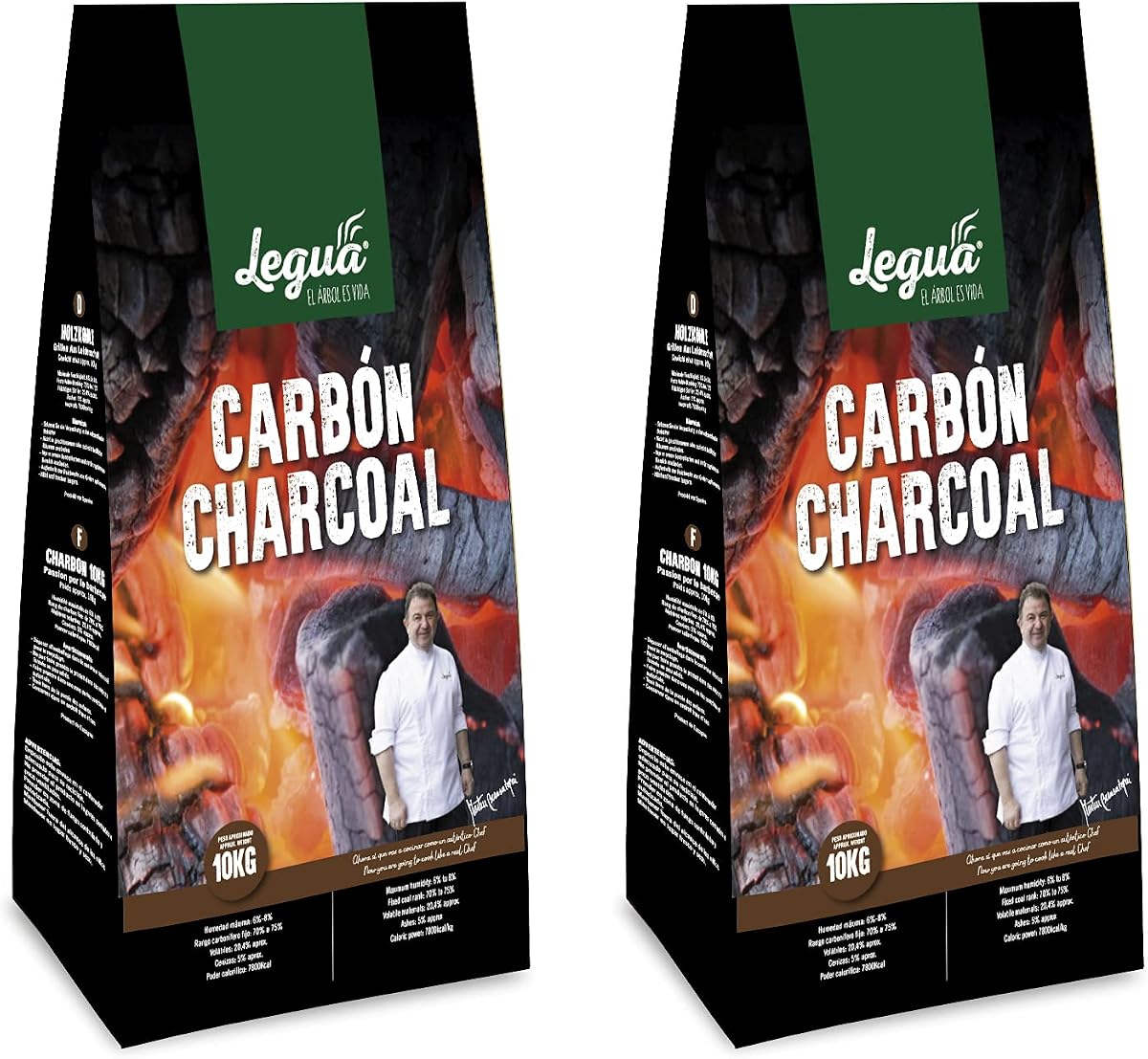 Legua Pack 2 Unidades Carbón de Quebracho 10kg