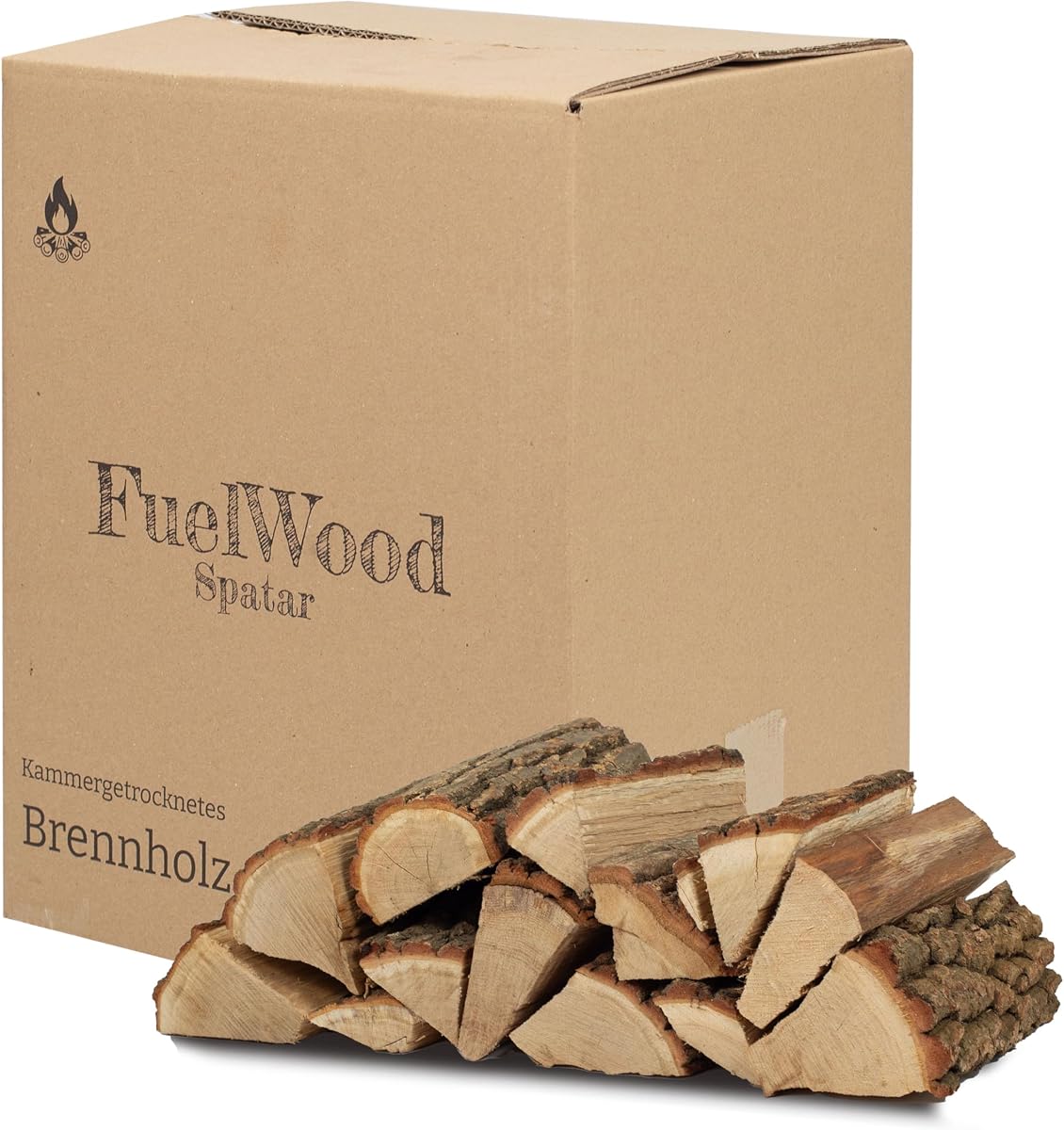 Leña de roble secado al horno 25 litros - Longitud aprox. 25 cm - Humedad <15% - Perfecto para horno, chimenea, braseros, hogueras