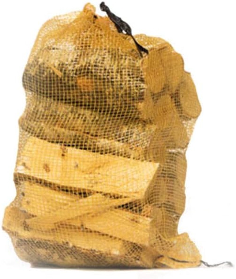 Red de madera dura seca al horno de abedul plateado de 30 litros. 18% de humedad. Leña perfecta certificada para quemadores de troncos, estufas de leña, fogatas abiertas, chimenea, fogatas y fogatas