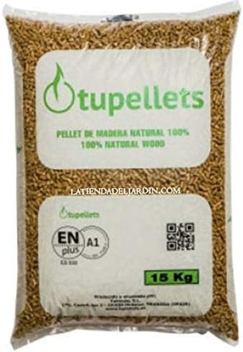 Suinga - 15 Kg Pellet de Madera NATURAL100% para calefaccion. Uso Práctico, Conveniente y Eficiente.