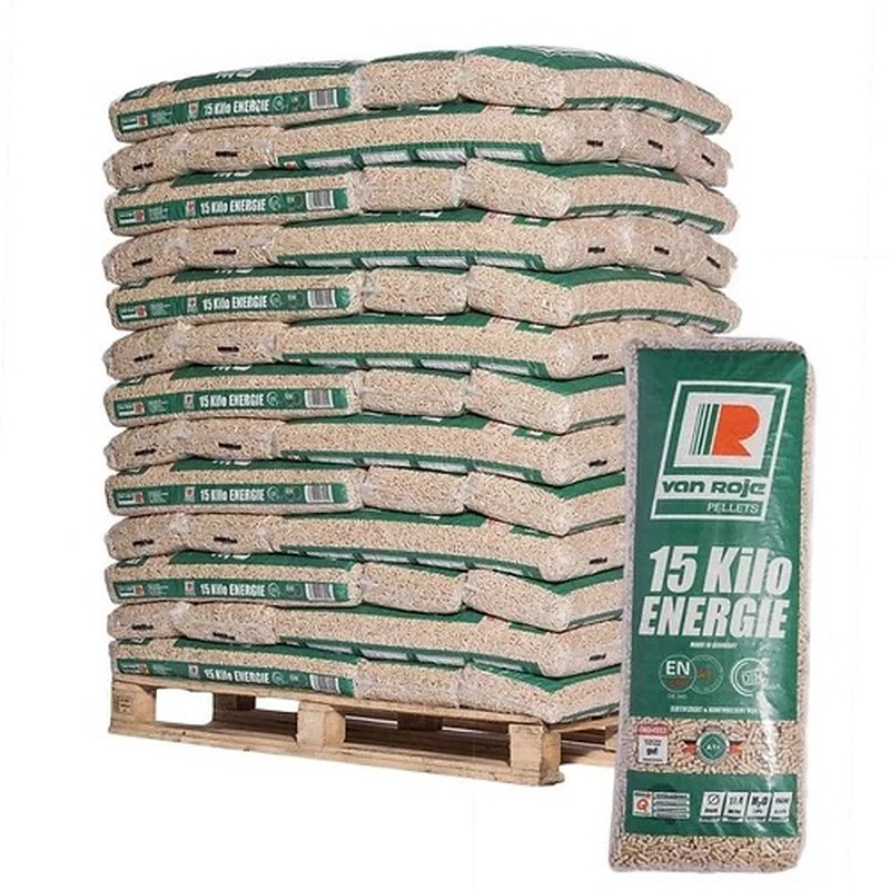 Van Roje Pellets – Palet con 65 x 15-kg-Säcken