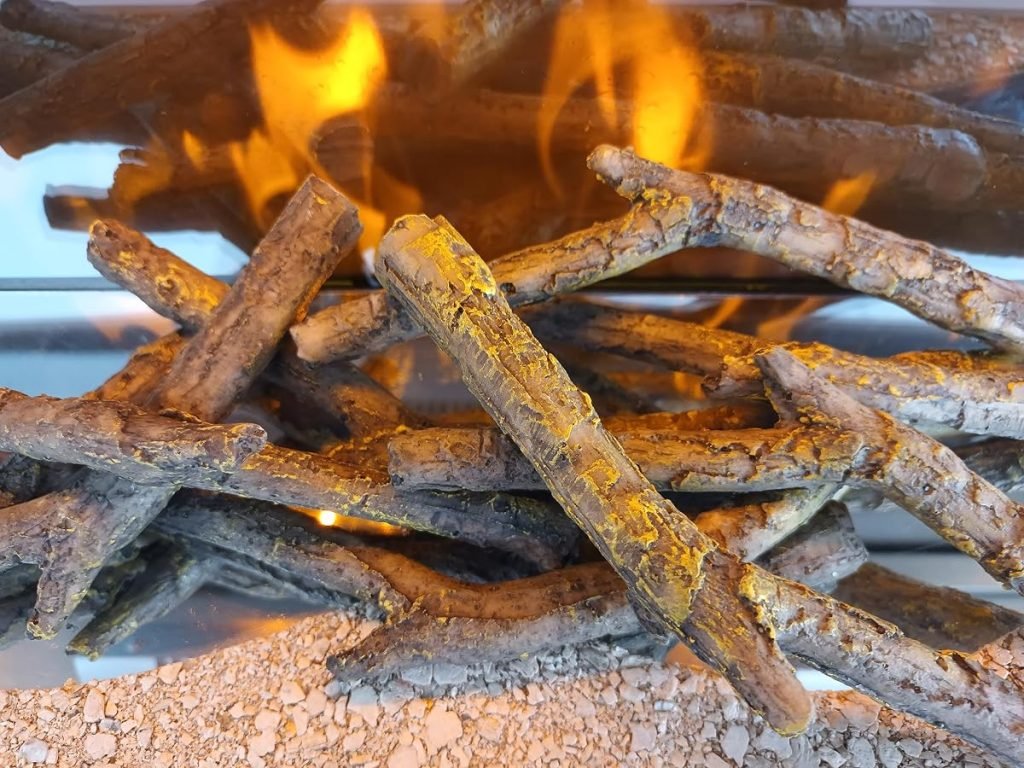 CHEMIN'ARTE 5 Troncos Decorativos para chimeneas eléctricas - Diferentes Formas y tamaños