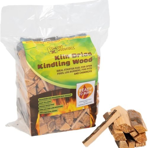 CWF - Madera de leña Seca al Horno, ecológica, iluminación rápida, Pino y Abeto, Paquete de Transporte de 6 L (Aprox. 2 kg) para quemadores de leña, Hoguera, hornos de Pizza y chimeneas Abiertas