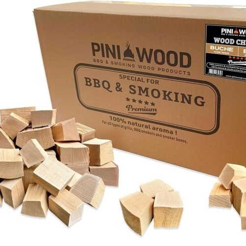 PINI, troncos de haya, SIN CORTE, 7 kg, maderas de humo para parrilla, ahumador, horno de pizza