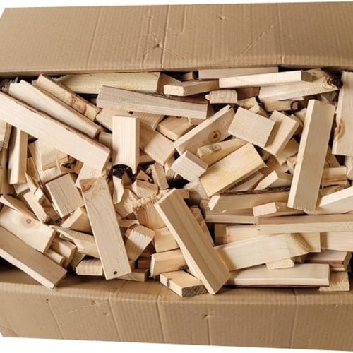 Leña de abeto seco 25 kg Encendido natural para chimenea, estufa y barbacoa Combustion Uniforme listo para usar