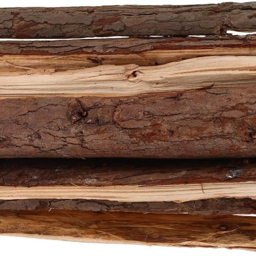 BESPORTBLE 10 Troncos Madera Decoracion Chimenea de Madera Seca Marrón Diseño Rústico y Realista para Decoración Versátil en Interiores y Exteriores