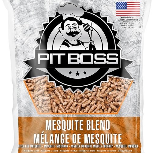 Pit Boss Pellets de Madera Mesquite Blend 9 kg para BBQ y Ahumador | Madera natural, Aroma intenso, Ahumado robusto, Para parrilla y horno de ahumado