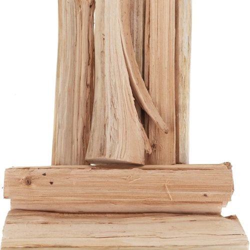 Leña para Barbacoa y Chimenea Interior 10 Piezas de Madera Seca al Horno de Pino 22 Cm para Fogatas al Aire Libre y Calefacción Doméstica