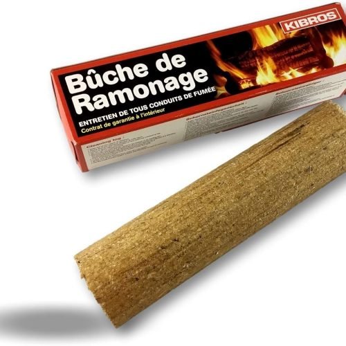Kibros Tronco deshollinador químico chimenea insert estufa caldera hogares | Válido para todo conducto de humos, eficacia total en 15 días, para chimeneas, insertables y estufas.