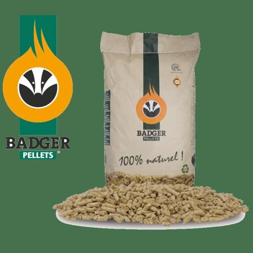 Palet de pellets BADGER — 65 sacos de 15 kg