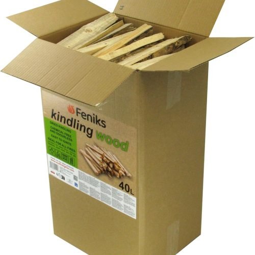 Feniks Encendedor de fuego 40 litros (aprox. 10 – 11 kg) – madera seca para chimenea y barbacoa (longitud aprox. 25 cm)