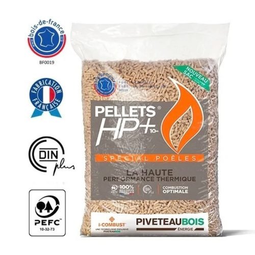 Pellets de madera Piveteau HP+ — 72 sacos de 15 kg