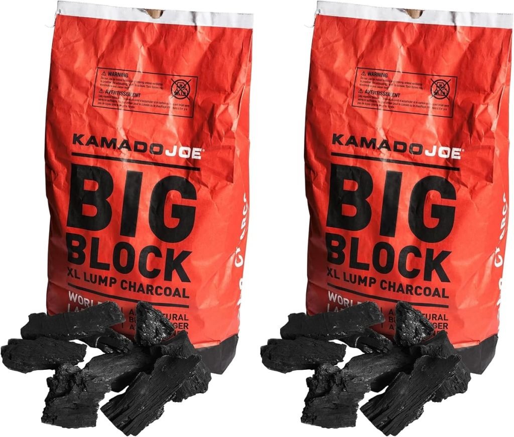 Kamado Joe 9.1kg XL Carbón Natural Reutilizable para Barbacoa, Ahumado y Parrilla. Larga duración hasta 18 Horas. (Paquete de 2)