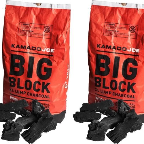 Kamado Joe 9.1kg XL Carbón Natural Reutilizable para Barbacoa, Ahumado y Parrilla. Larga duración hasta 18 Horas. (Paquete de 2)