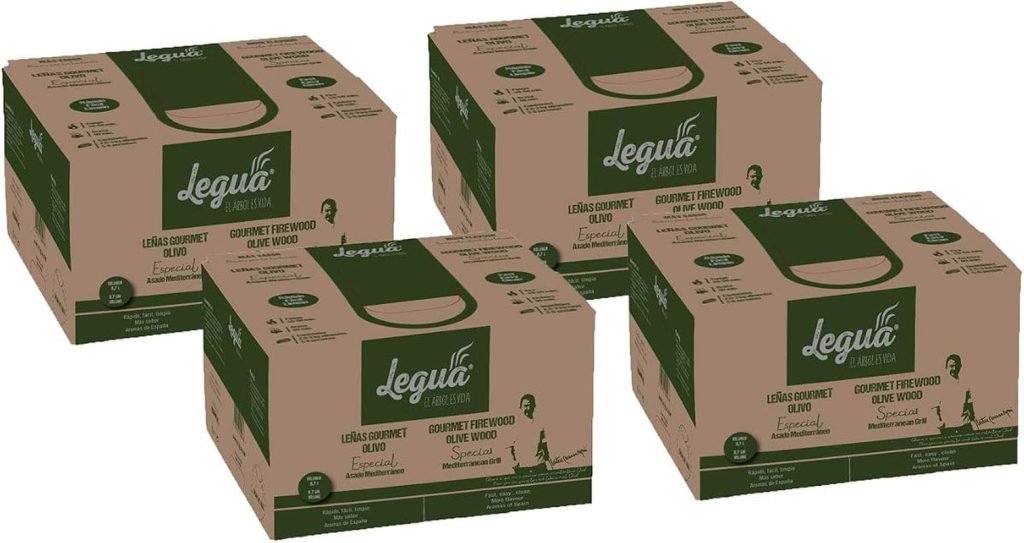 PACK 4 CAJAS LEÑAS GOURMET OLIVO ASADO MEDITERRÁNEO