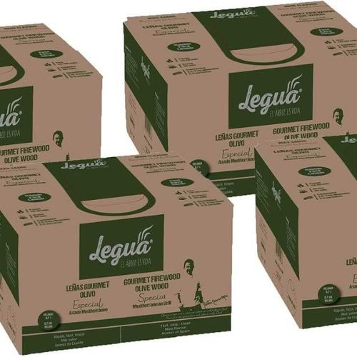 PACK 4 CAJAS LEÑAS GOURMET OLIVO ASADO MEDITERRÁNEO