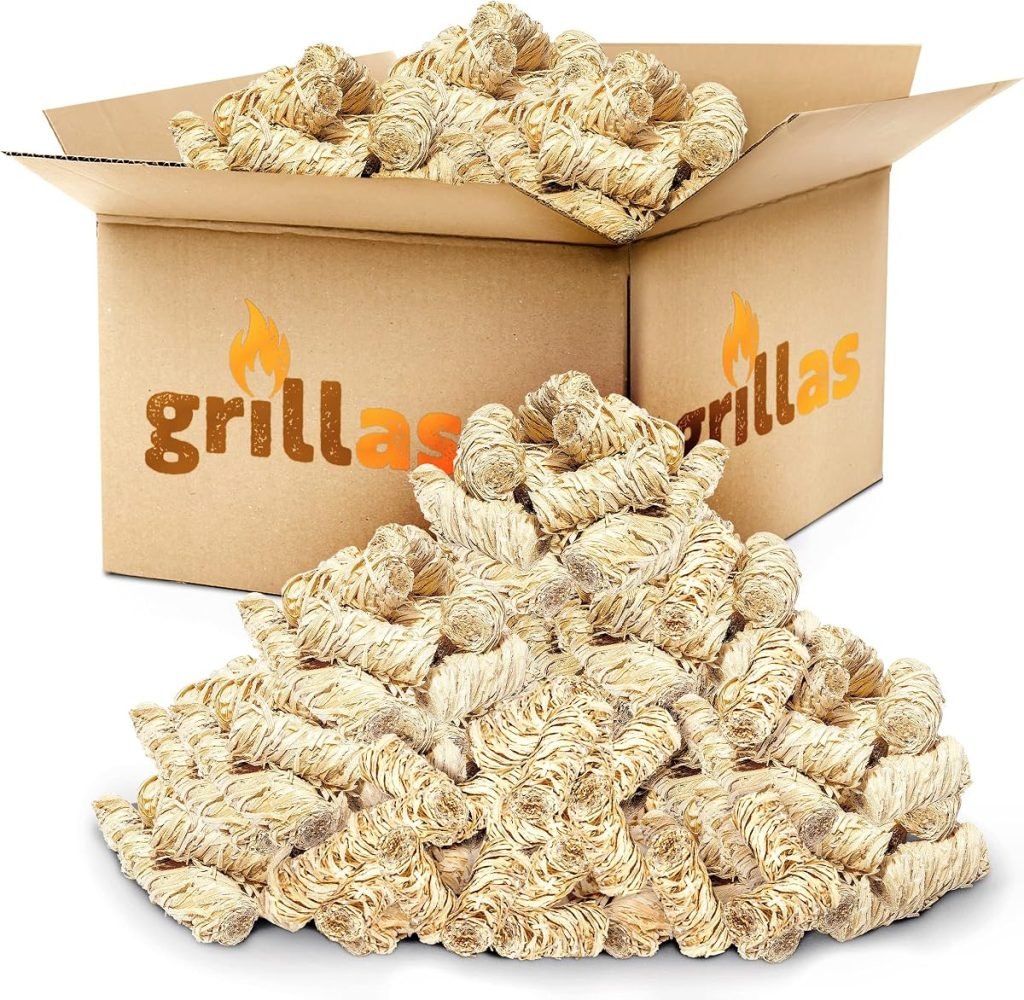 grillas Pastillas de Encendido Ecológicas Enceradas | Encendedores de Barbacoa de Madera Natural | Pastillas de Lana de Leña para Chimeneas, Estufas, Fogatas, Ahumadores (15 kg (Aprox. 1200 Unidades) | Encendedor para barbacoa, encendedor de carbón, ecológico, respetuoso con el medio ambiente, larga duración de combustión
