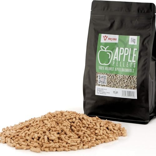 BBQ-Toro Pellets para Barbacoa de 100% Madera de Manzano | 1 kg | Pellets de Manzano para Barbacoa, Ahumador, Horno de Pizza de Pellets y Sistemas de Calefacción | Pellets de Madera