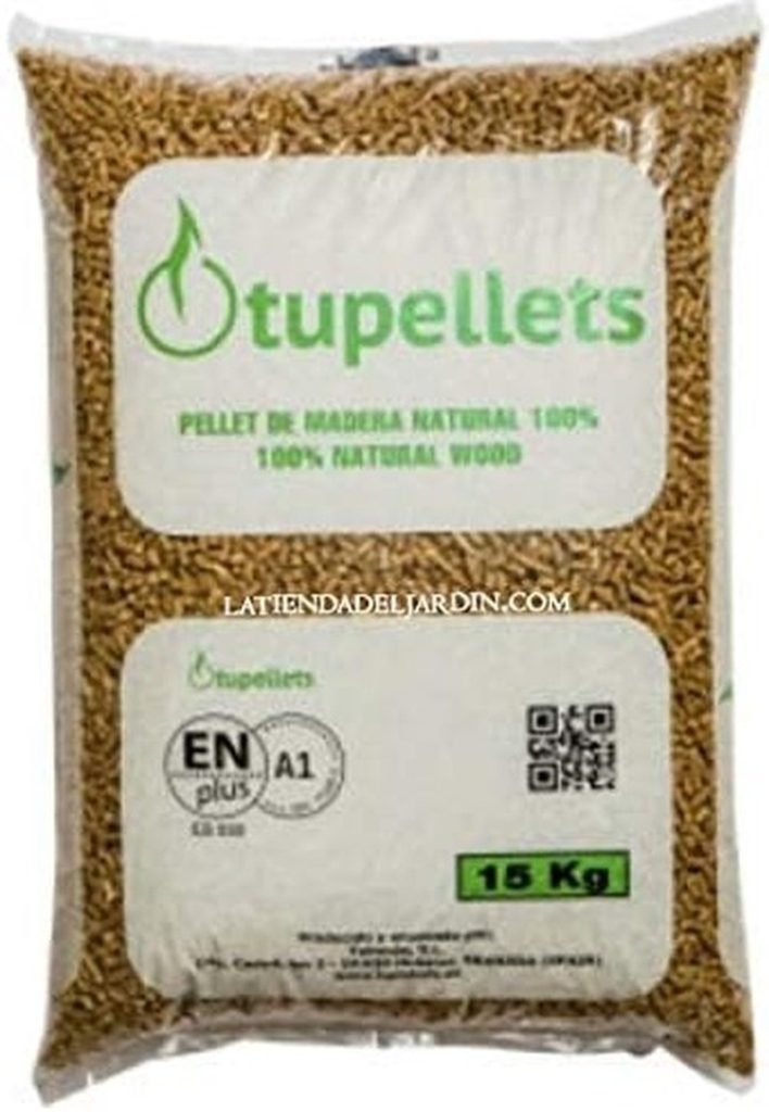 Suinga - 15 Kg Pellet de Madera NATURAL100% para calefaccion. Uso Práctico, Conveniente y Eficiente.